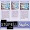 Stupell Industries Abstract Blue Purple Drip Gray Framed Wall Art